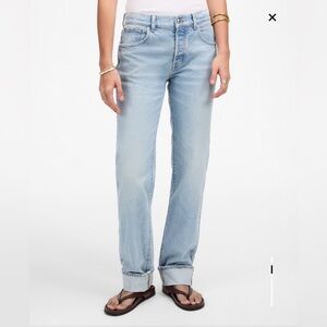 NWT Madewell 26 Petite Dean Easy Straight Jean - Foster Wash